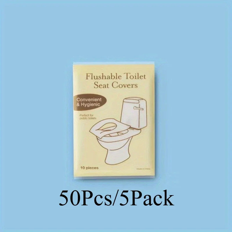 Disposable Toilet Seat Covers – Travel-Friendly, Flushable & Biodegradable Pads for Public Restrooms