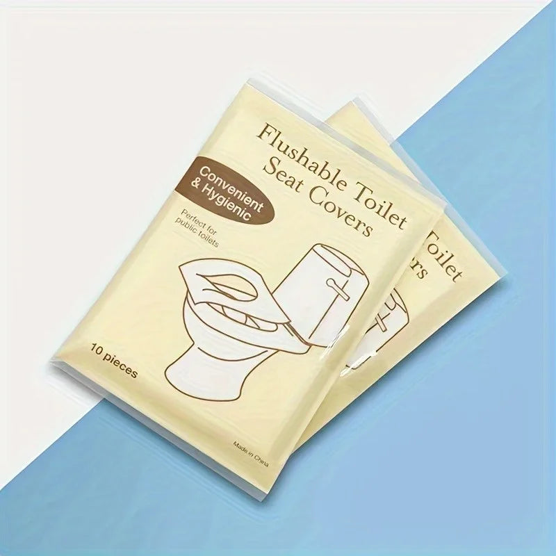Disposable Toilet Seat Covers – Travel-Friendly, Flushable & Biodegradable Pads for Public Restrooms