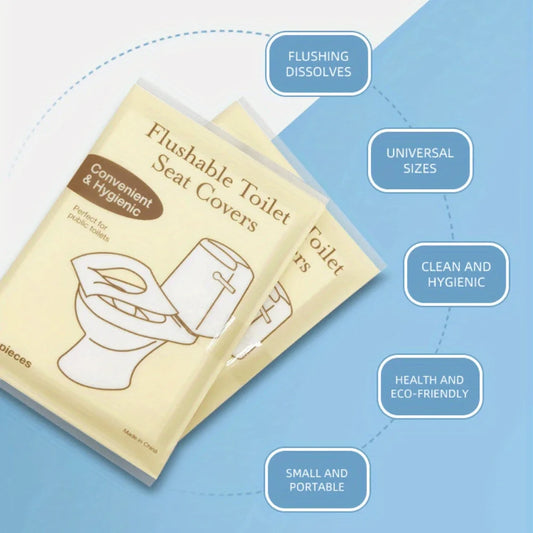 Disposable Toilet Seat Covers – Travel-Friendly, Flushable & Biodegradable Pads for Public Restrooms