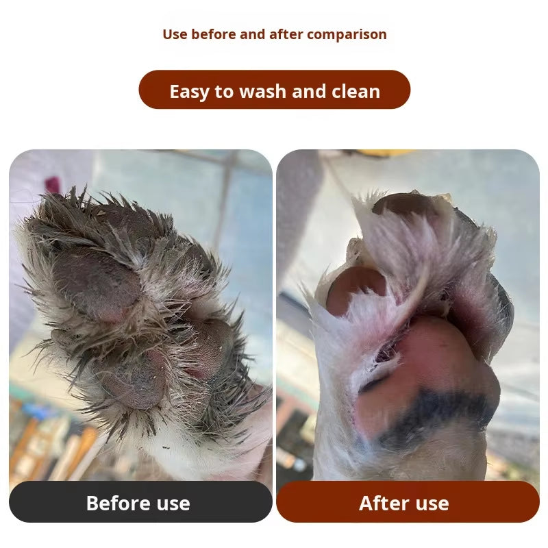 Reusable Portable PP Pet Paw Cleaner Cup Non-Toxic Soft Brush Eco-Friendly Handheld Massage Easy Clean Dogs Pet Grooming