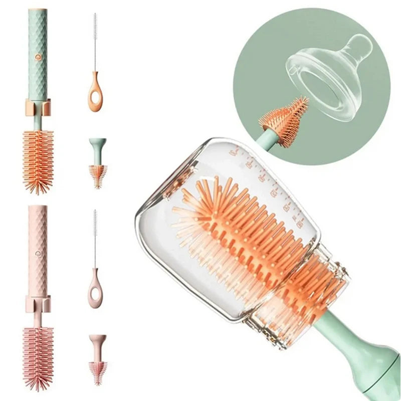 3-in-1 Electric Bottle Cleaning Brush Set