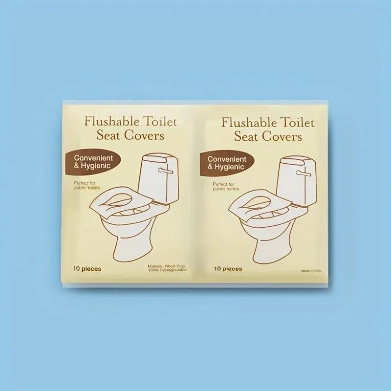 Disposable Toilet Seat Covers – Travel-Friendly, Flushable & Biodegradable Pads for Public Restrooms