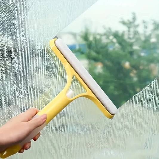 3-in-1 Glass & Mirror Cleaner with Spray and Scraper