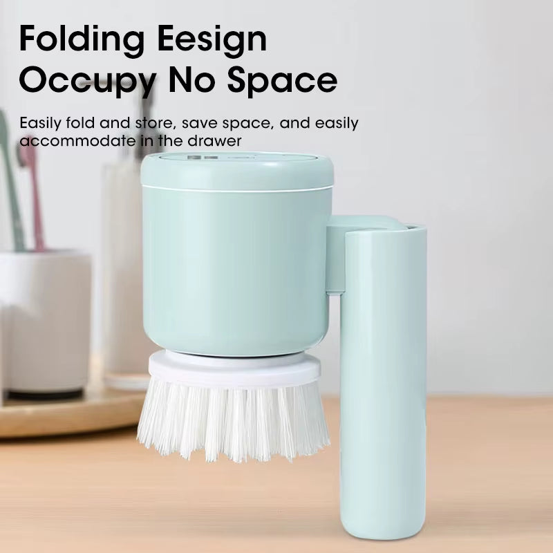 Cordless Electric Scrubber – Powerful Cleaning Brush with Replaceable Heads