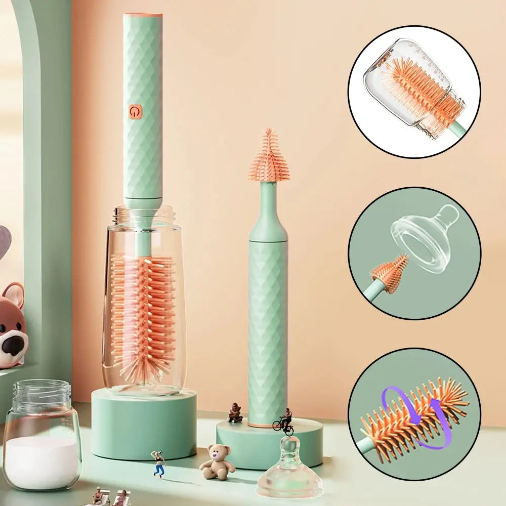 3-in-1 Electric Bottle Cleaning Brush Set