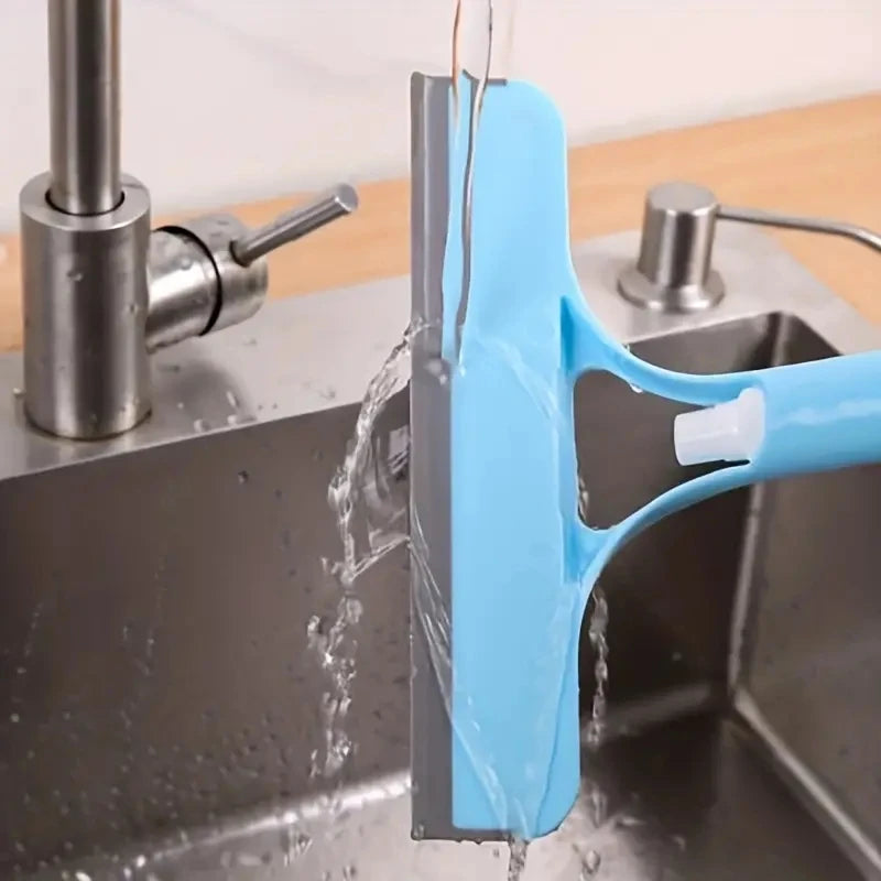 3-in-1 Glass & Mirror Cleaner with Spray and Scraper