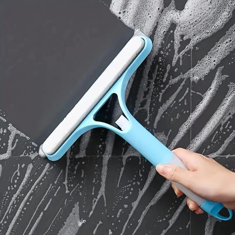 3-in-1 Glass & Mirror Cleaner with Spray and Scraper
